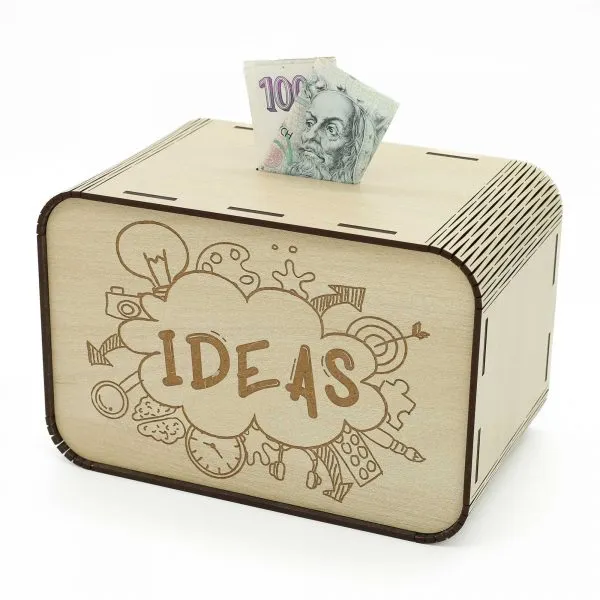 Pokladnička Ideas - pokladnička na nové projekty - DřevoDed.cz