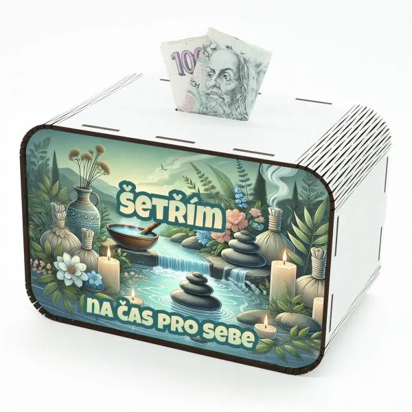 Pokladnička - Šetřím na čas pro sebe - Wellness CZ-02-054 DrevoDed.cz