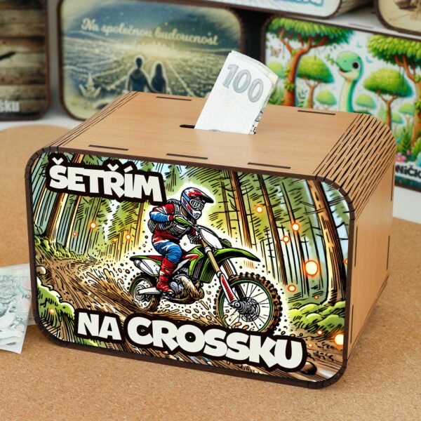 Pokladnička - Šetřím na crossku CZ-02-024