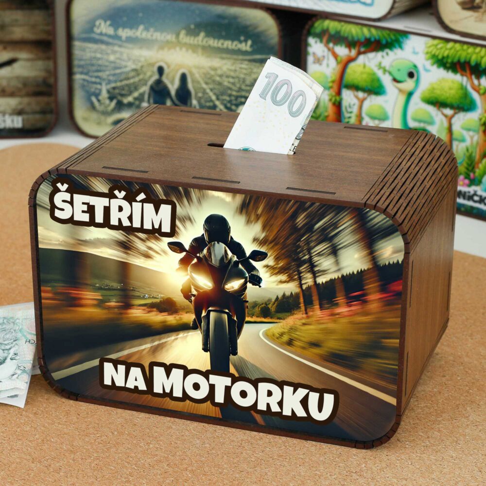 Pokladnička - Šetřím na motorku CZ-02-029