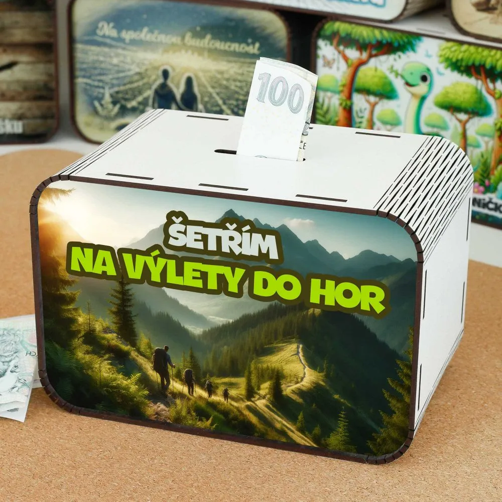 Pokladnička - Šetřím na výlety do hor - Pro dobrodruhy CZ-02-003